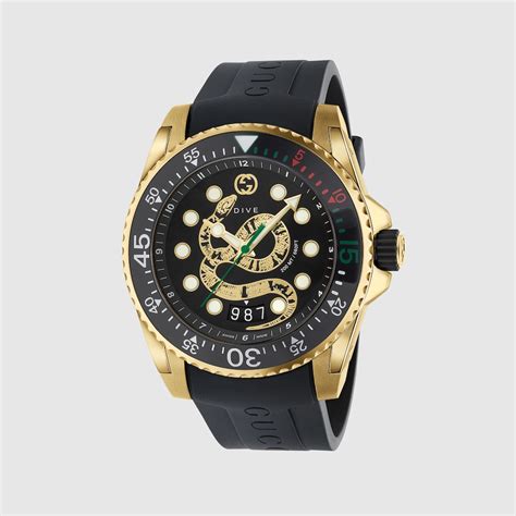 gucci dive snake watch